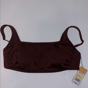 Burgundy target bathing suit top, brand new.